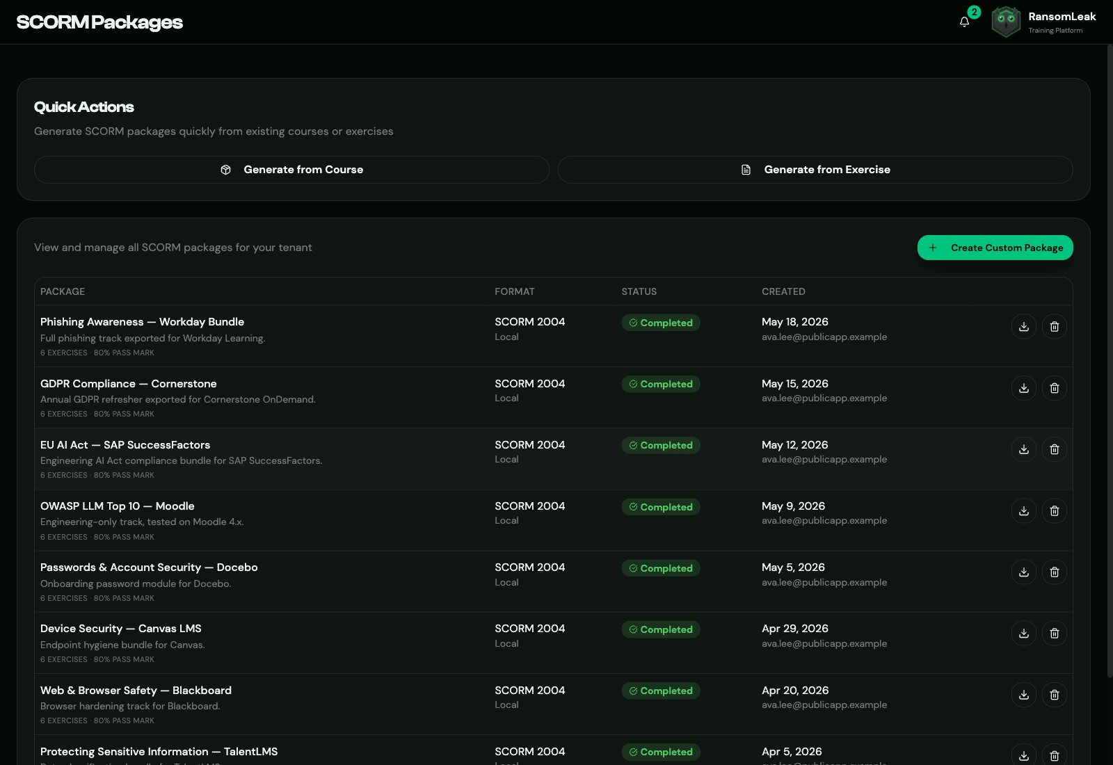 Select video