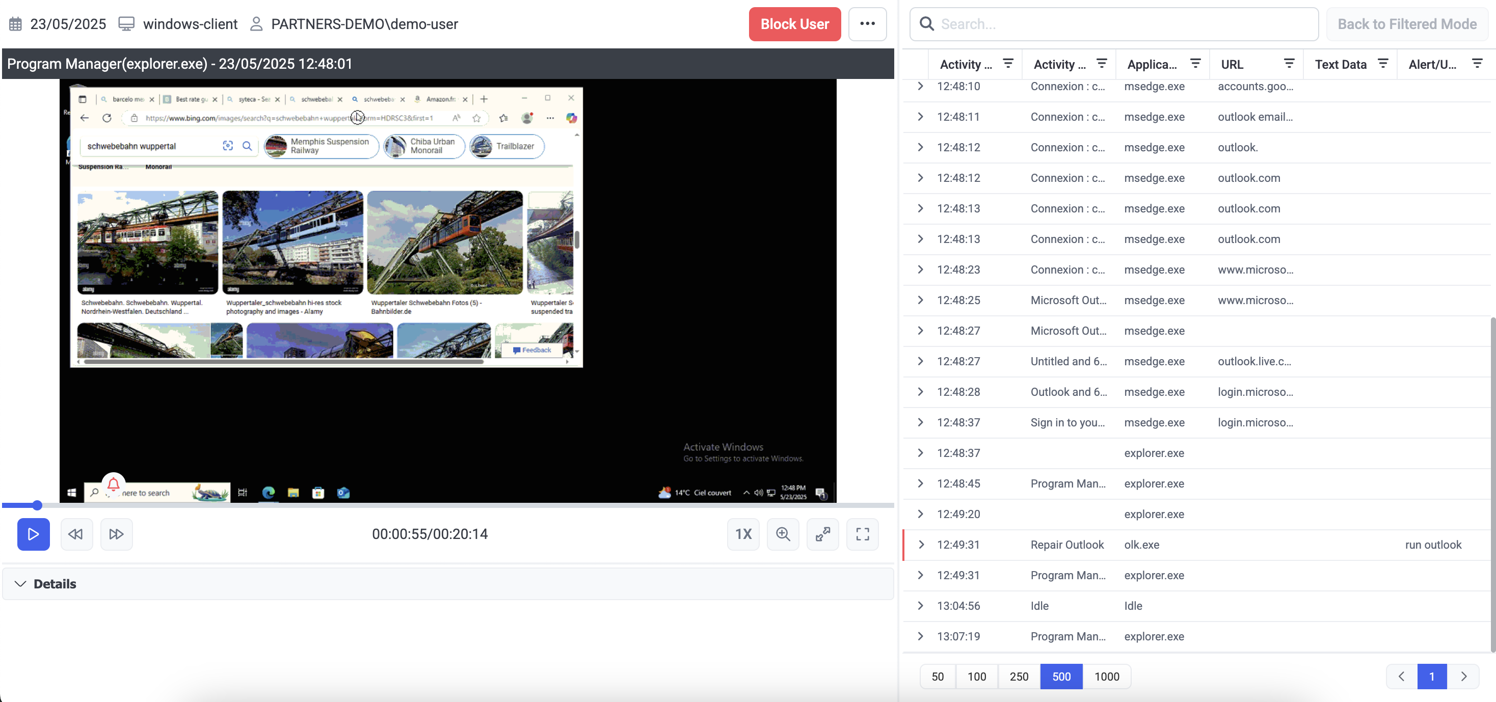 Select video